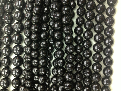 【DIY A級天然 黑瑪瑙圓珠 散珠 飾品配珠】價格,廠家,圖片,其他工藝品原料、輔料、配件,義烏市夢中電子商務(wù)商行-